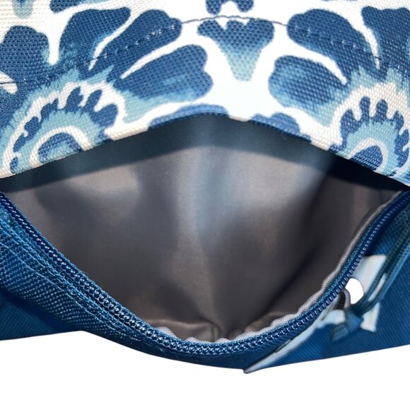 The North Face Blue Floral Pattern Double Pocket Hiking Lumbar Pack Sz M - New - Picture 10 of 10